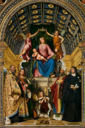 Pala di Girolamo Da Romano, detto il Romanino.