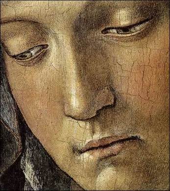 ‘Opera dal titolo “Madonna adorante con bambino addormentato†di G.Bellini.’