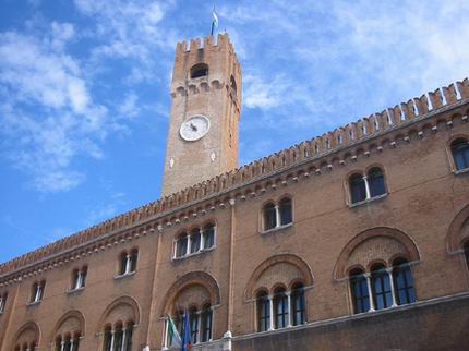 Piazza dei Signori a Treviso.