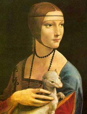 “Ritratto di Cecilia Galleraniâ€, ovvero la Dama con l’ermellino, capolavoro di Leonardo da Vinci