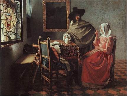 “Il bicchiere di vino†di Jan Vermeer