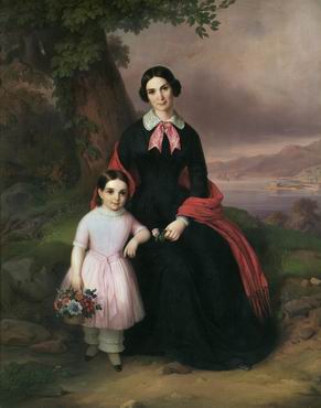 August Anton Tischbein: Ritratto di Emma Teodorovich in Circovich