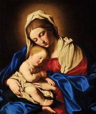 il Sassoferrato Madonna col bambino pinacoteca Cesena