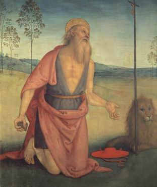 San Girolamo penitente Pietro Perugino