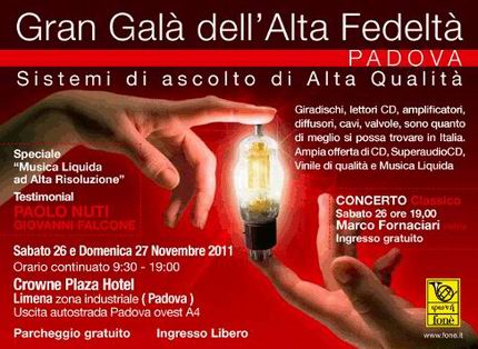 Gran galà dell'Alta Fedeltà a Padova