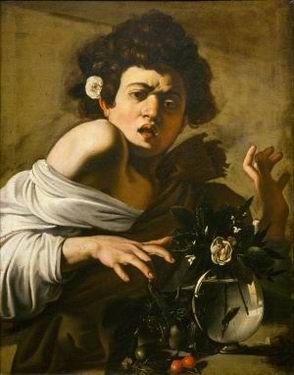 Caravaggio Ragazzo morso da un ramarro