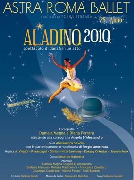 Locandina del balletto Aladino
