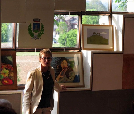 Francesca Laura Pinter Presidente Circolo in una precedente mostra