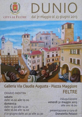 Locandina mostra Dunio a Feltre