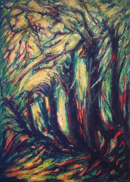 ROMA GINA, Rifugio nel verde 1961, olio su tela