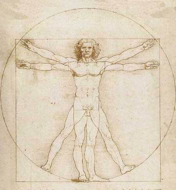 Leonardo uomo vitruviano