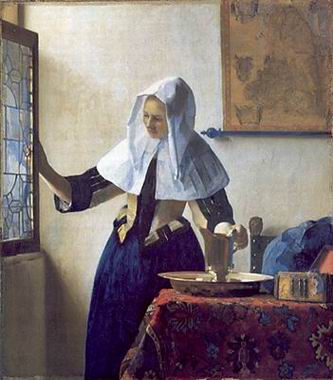 Lâ€™estatica â€œDonna con broccaâ€ di Jan Vermeer.