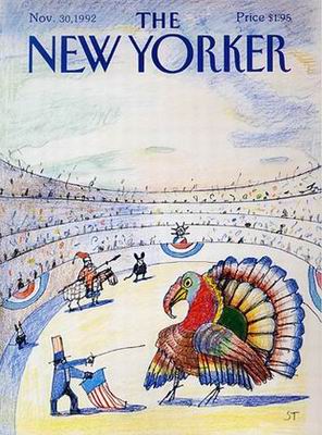 â€œSlideshowâ€, opera di Saul Steinberg, copertina del â€œNew Yorkerâ€ nel 1972 e nel 1992.