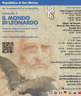 Locandina della mostra LEONARDO3