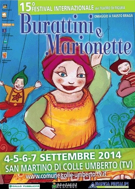15° Festival burattini e marionette a San Martino di Colle Umberto