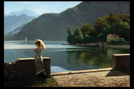 Opera di Napoleone Nani: passeggiata sul lago