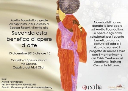 Seconda Asta di Beneficenza organizzata da Auxilia Foundation a Capriva del Friuli (GO)
