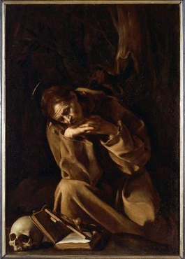San Francesco in meditazione di Michelangelo Merisi